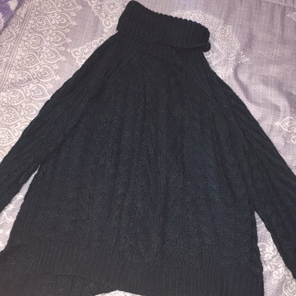 Forest Green Chunky Knit Sweater